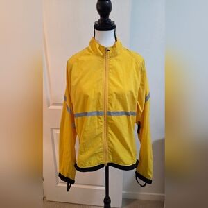 Mec Revolution Yellow Cycling Jacket with Reflective Stripes